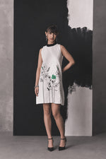 Ivory Loop Embellished Dress