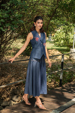 Still Dusk Denim Skirt Set