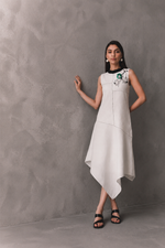 Ivory Rose Asymmetric Dress