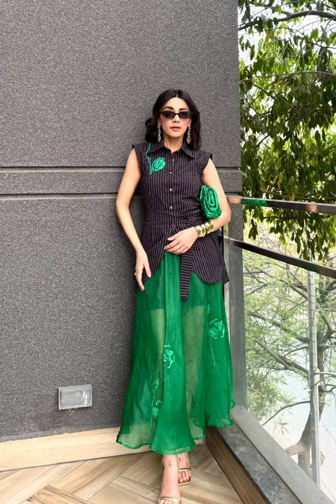 Verdant Organza Co-Ord Set