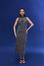 Emerald Rose Denim Dress