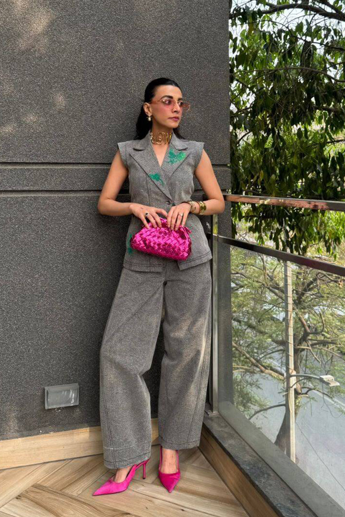 Ash Barrel Denim Co-Ord Set