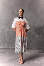 Citrus Stripe Tie-Up Dress