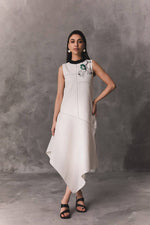 Ivory Rose Asymmetric Dress