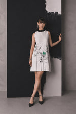 Ivory Loop Embellished Dress