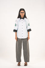 White Rose Raglan Sleeve Shirt