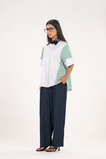 White Green Raglan Shirt