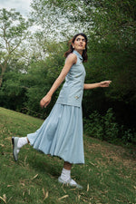 Pin Stripe Bubble Hem Co-ord Set