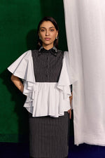White Ruffle Top