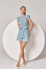 Sky ACID Wash Coord