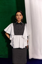 White Ruffle Top